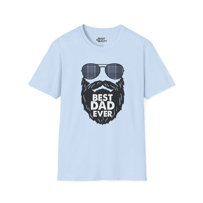 best dad ever t-shirt funny bearded dad gift tee sizes s-3xl light blue t-shirt uk Christmas gift idea