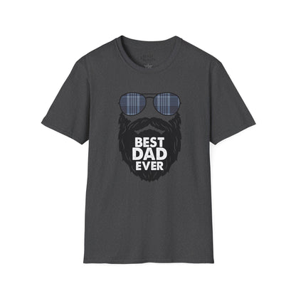 best dad ever t-shirt funny bearded dad gift tee sizes s-3xl dark heather t-shirt uk Christmas gift idea