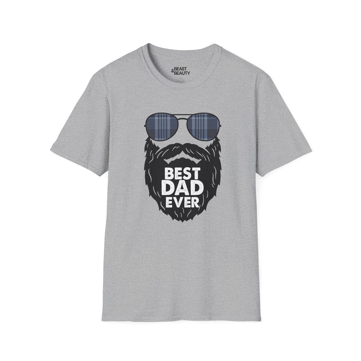 best dad ever t-shirt funny bearded dad gift tee sizes s-3xl sport grey t-shirt uk Christmas gift idea