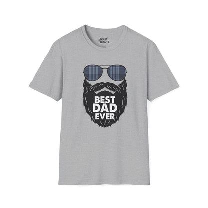 best dad ever t-shirt funny bearded dad gift tee sizes s-3xl sport grey t-shirt uk Christmas gift idea