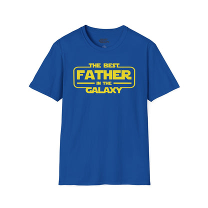 best father in the galaxy t shirt funny dad gift tee royal t-shirt uk Father's Day gift idea
