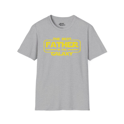 best father in the galaxy t shirt funny dad gift tee sport grey t-shirt uk Father's Day gift idea