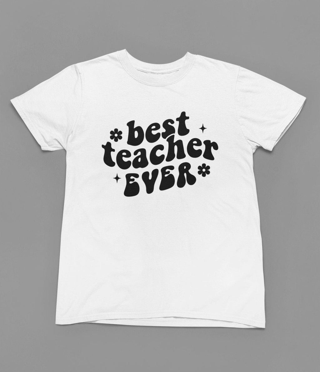 Best Teacher Ever Bubble T-Shirt gift_idea unique_gift personalised_gift