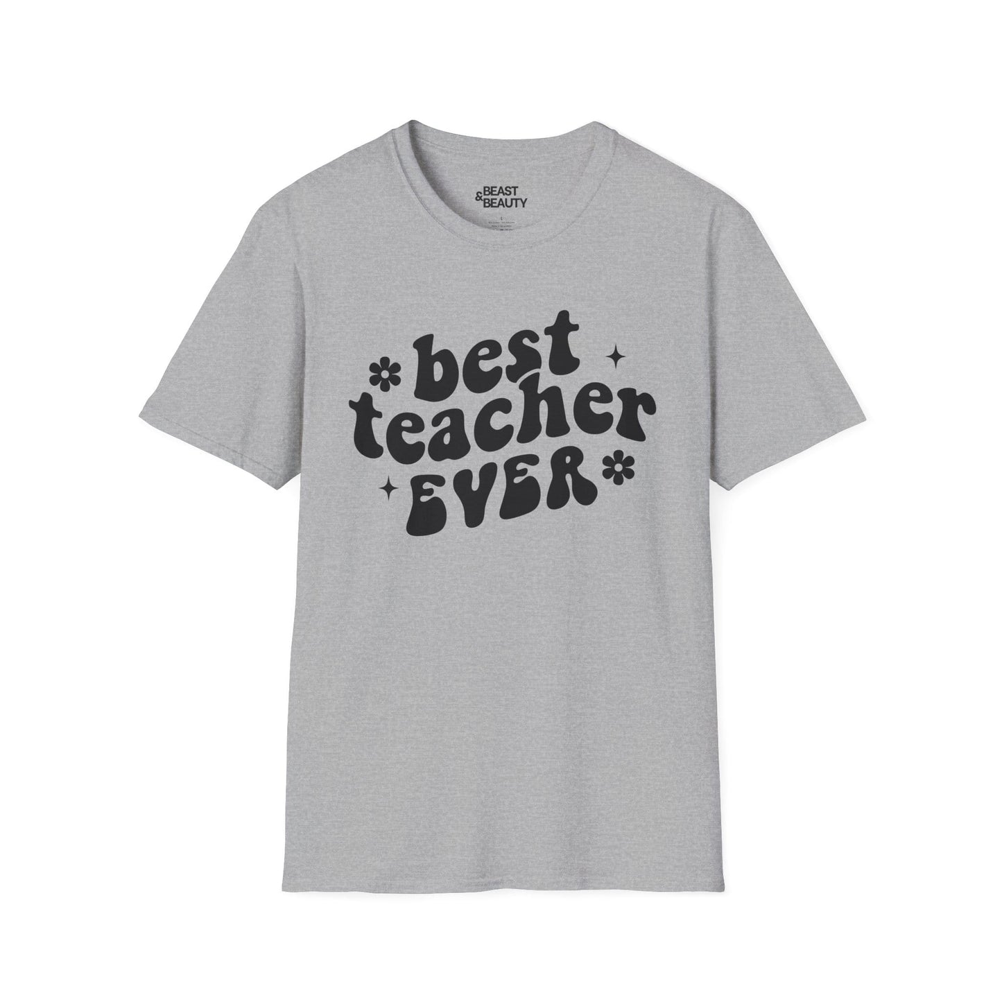 Best Teacher Ever Retro Style T-Shirt Sport Grey / S gift_idea unique_gift personalised_gift