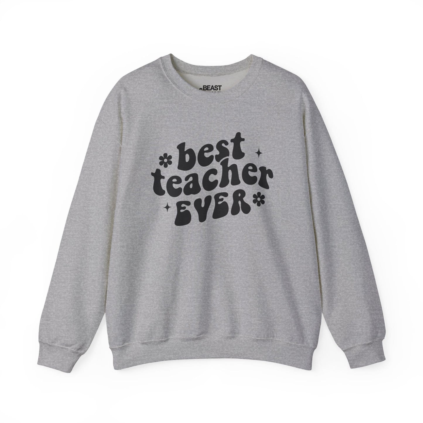 Best Teacher Ever Sweatshirt – Retro Teacher Crewneck Sport Grey / S gift_idea unique_gift personalised_gift
