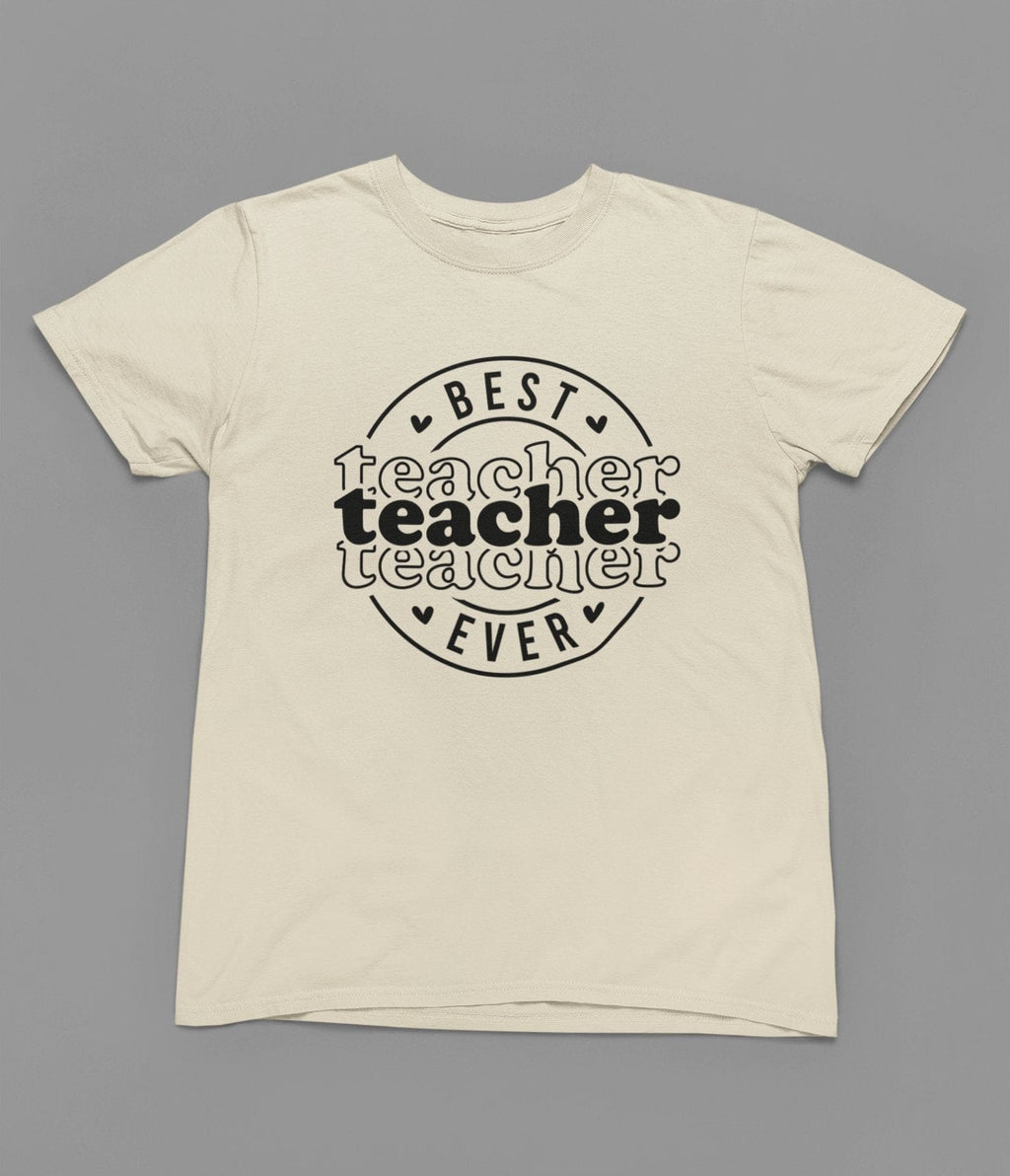 Best Teacher Ever T-Shirt gift_idea unique_gift personalised_gift