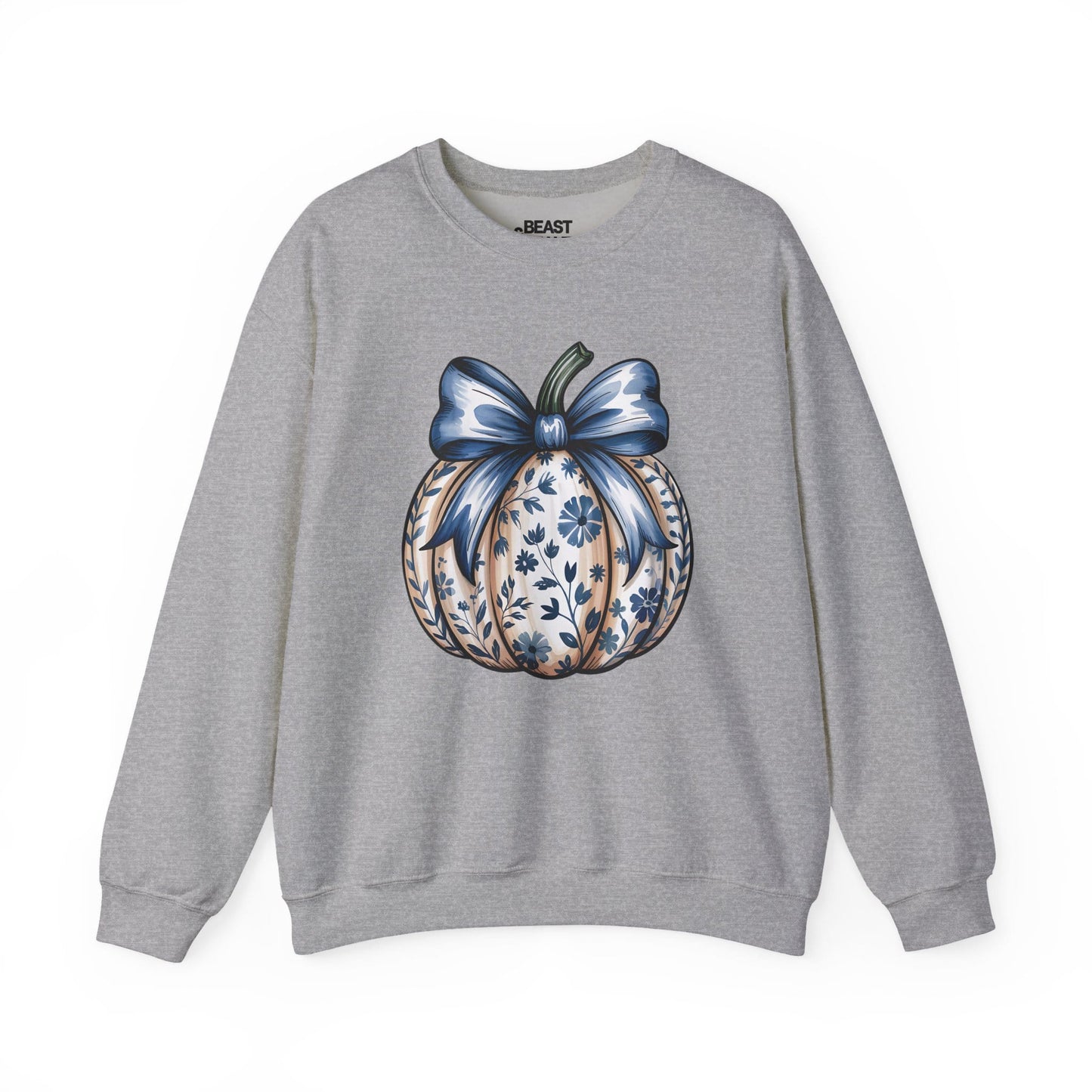 blue bow pumpkin sweatshirt sport grey sweatshirt uk coquette gift idea