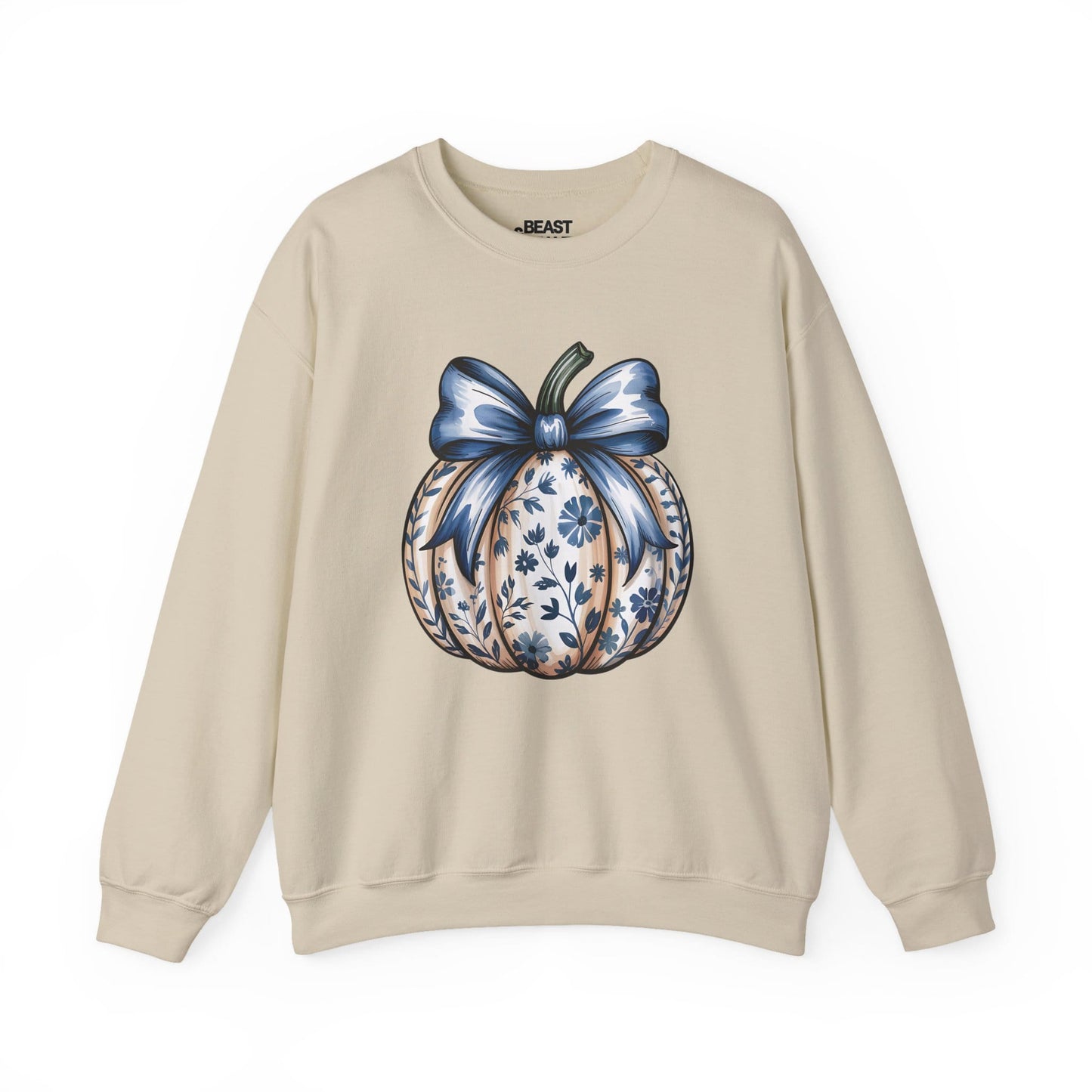 blue bow pumpkin sweatshirt sand sweatshirt uk coquette gift idea