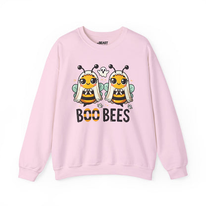 Boo Bees Cute Halloween Sweatshirt for Adults Light Pink / S gift_idea unique_gift personalised_gift