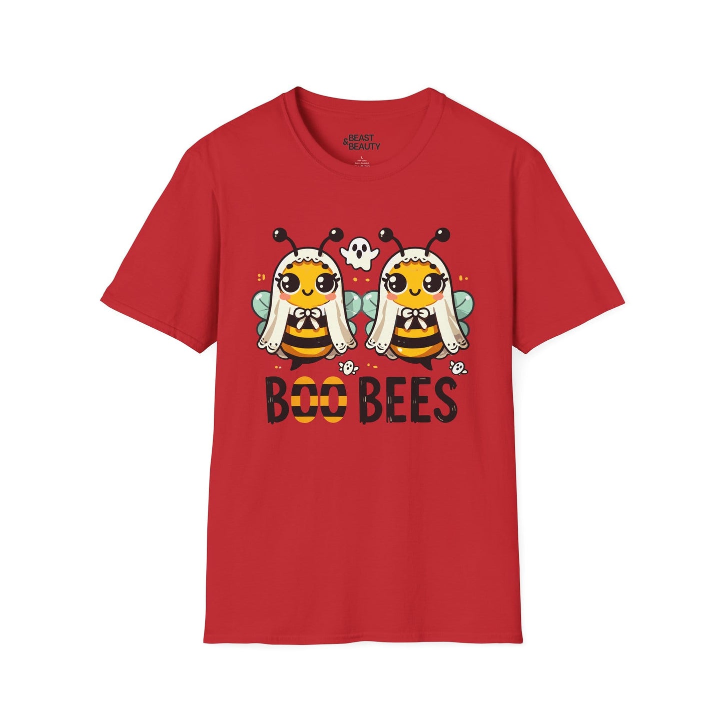 Boo Bees Funny Halloween Adult T-Shirt Red / S gift_idea unique_gift personalised_gift