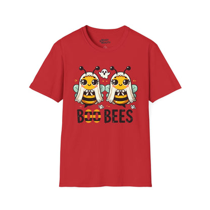 Boo Bees Funny Halloween Adult T-Shirt Red / S gift_idea unique_gift personalised_gift