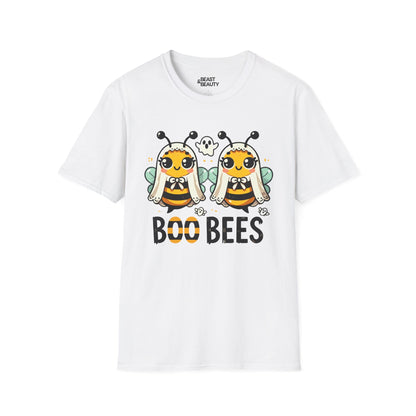 Boo Bees Funny Halloween Adult T-Shirt White / S gift_idea unique_gift personalised_gift