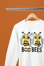 Boo Bees Funny Halloween Sweatshirt & T-Shirt | Cute Ghost Bees White / Small / Sweatshirt gift_idea unique_gift personalised_gift
