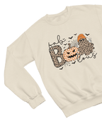 Boojee Ghost Retro Fab-BOO-lous Halloween Sweatshirt & T-Shirt Sweatshirt / Beige / Small gift_idea unique_gift personalised_gift