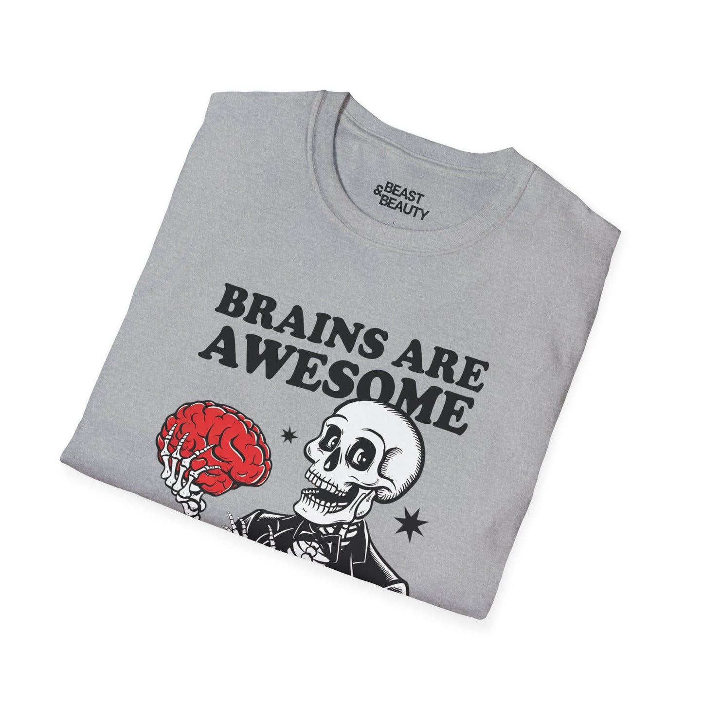 Brains Are Awesome Funny Halloween T-Shirt gift_idea unique_gift personalised_gift