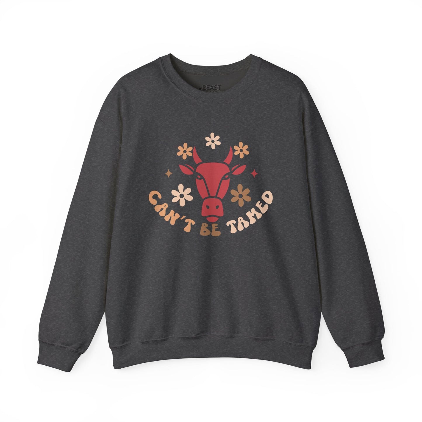 can t be tamed cowgirl sweatshirt dark heather sweatshirt uk cowgirl gift idea