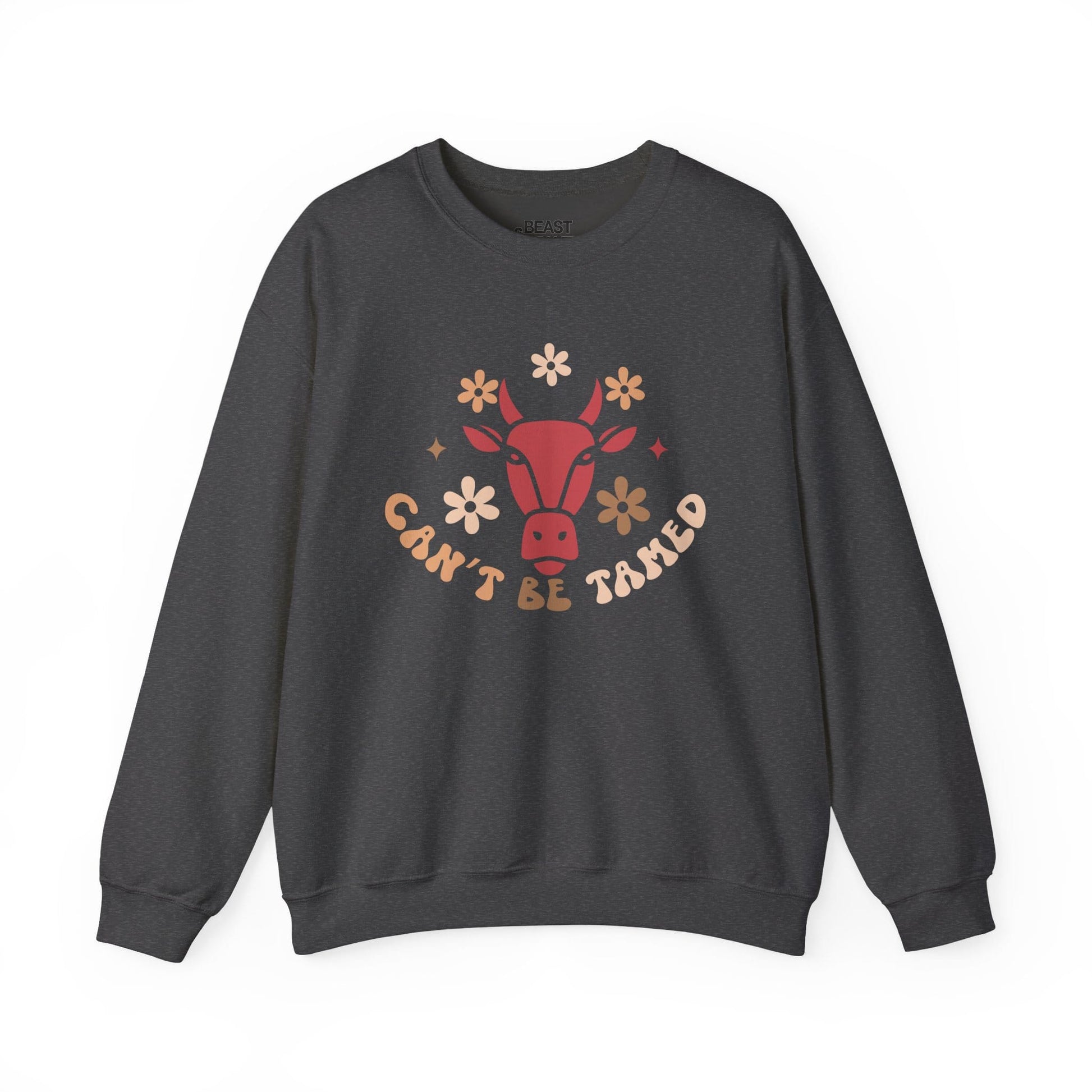 can t be tamed cowgirl sweatshirt dark heather sweatshirt uk cowgirl gift idea