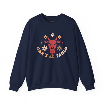 can t be tamed cowgirl sweatshirt navy sweatshirt uk cowgirl gift idea