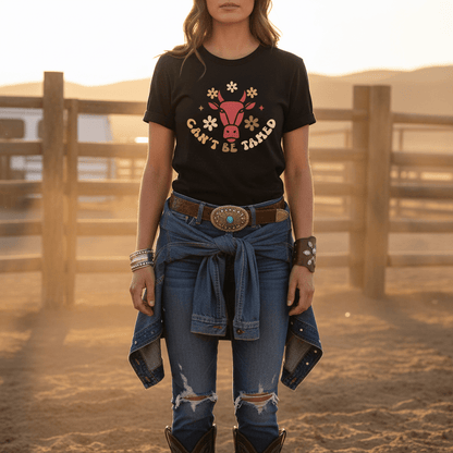 Can’t Be Tamed Cowgirl T-Shirt gift_idea unique_gift personalised_gift