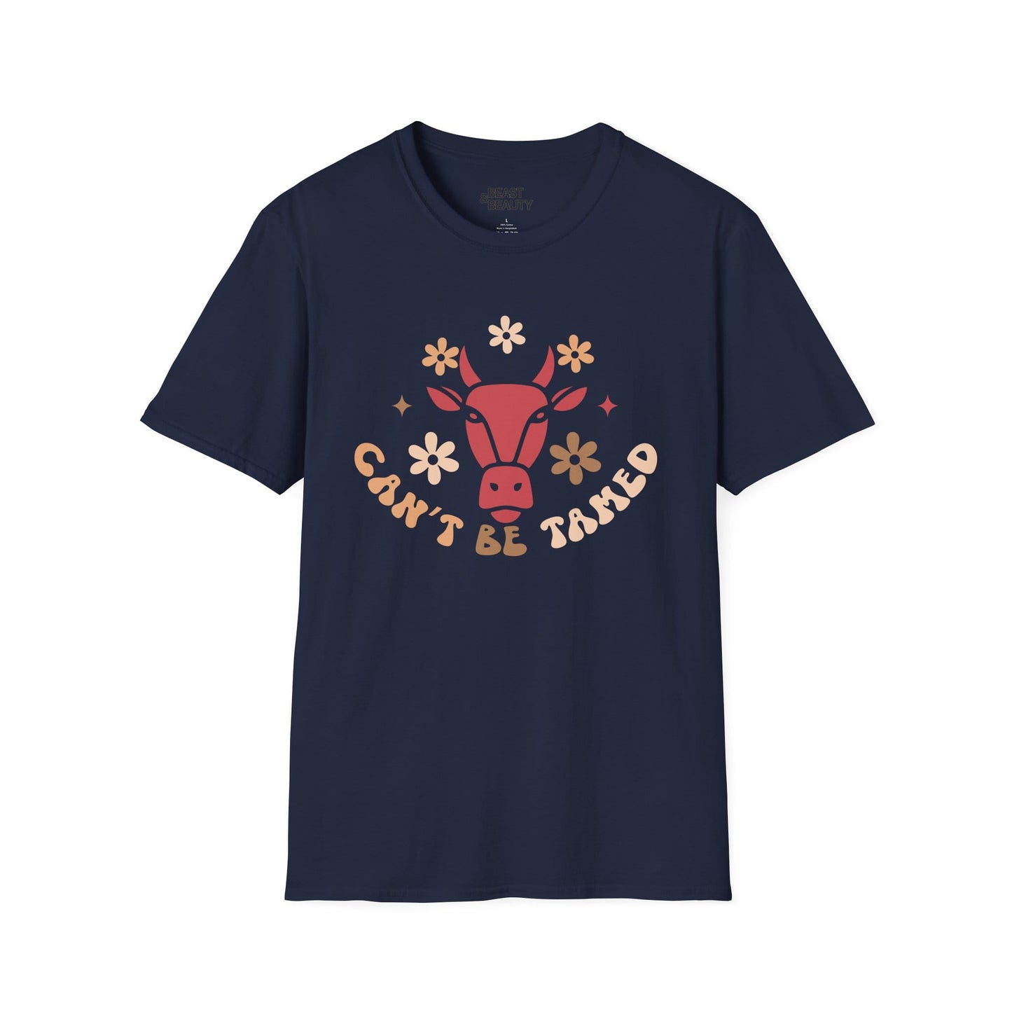 can t be tamed cowgirl t-shirt navy t-shirt uk cowgirl gift idea