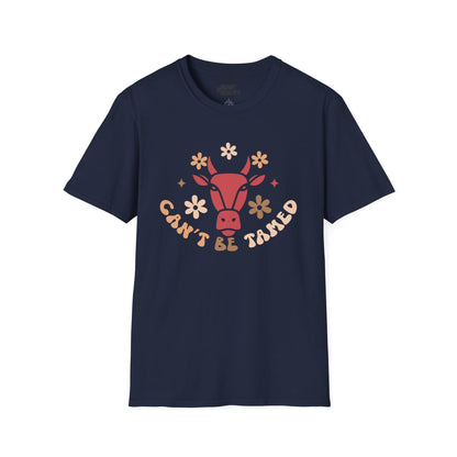 can t be tamed cowgirl t-shirt navy t-shirt uk cowgirl gift idea