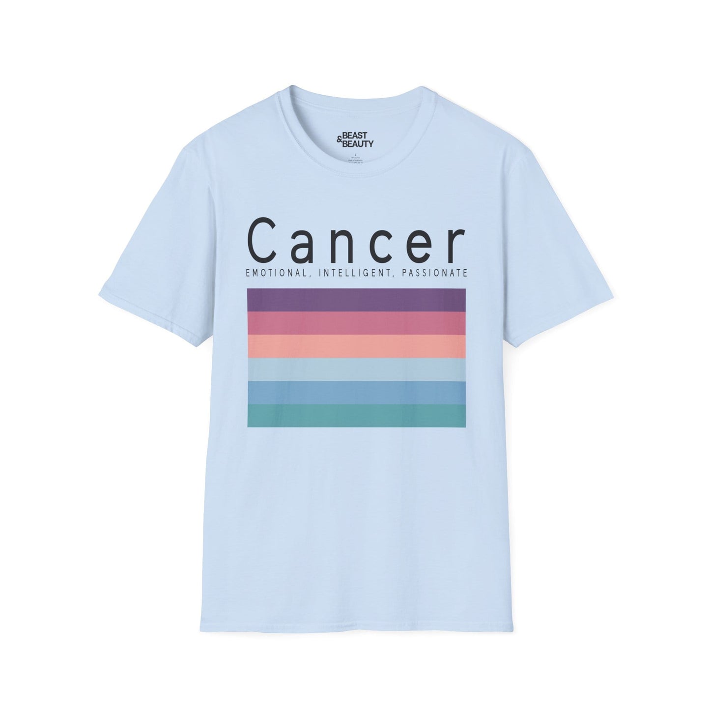 Cancer Zodiac Graphic T-Shirt Light Blue / S gift_idea unique_gift personalised_gift