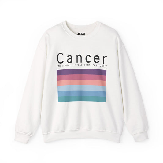 Cancer Zodiac Sign Adult Sweatshirt White / S gift_idea unique_gift personalised_gift