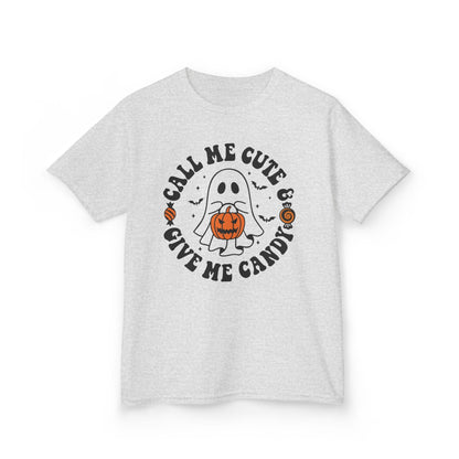 Candy Corn Cutie Halloween Kids T-Shirt Ash / XS gift_idea unique_gift personalised_gift