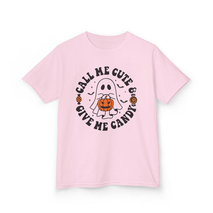Candy Corn Cutie Halloween Kids T-Shirt Light Pink / XS gift_idea unique_gift personalised_gift