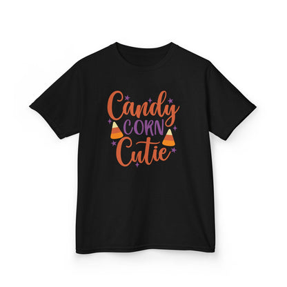 Candy Corn Cutie Halloween Kids T-Shirt Black / XS gift_idea unique_gift personalised_gift