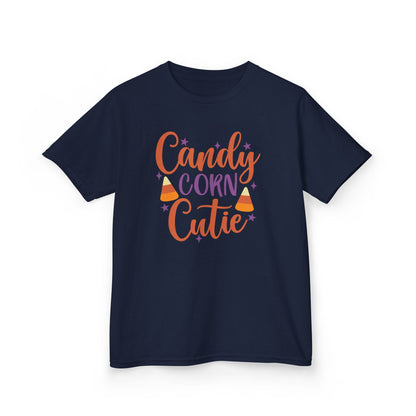Candy Corn Cutie Halloween Kids T-Shirt Navy / XS gift_idea unique_gift personalised_gift