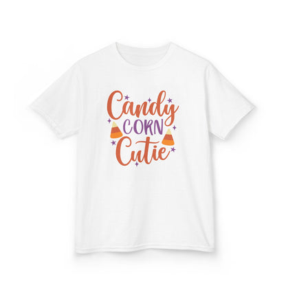 Candy Corn Cutie Halloween Kids T-Shirt White / XS gift_idea unique_gift personalised_gift