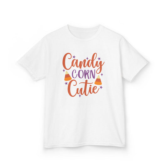 Candy Corn Cutie Halloween Kids T-Shirt White / XS gift_idea unique_gift personalised_gift
