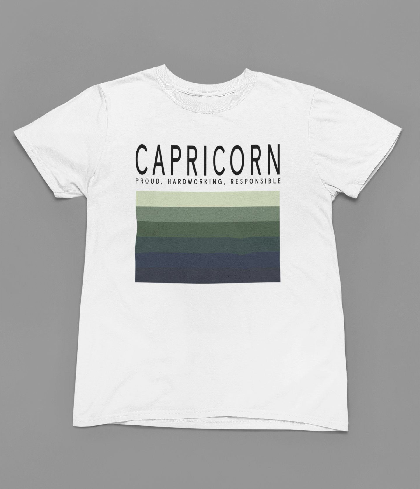 Capricorn Zodiac Colour Palette T-Shirt - Beast & Beauty Clothing LTD - Zodiac T-Shirt - small - 