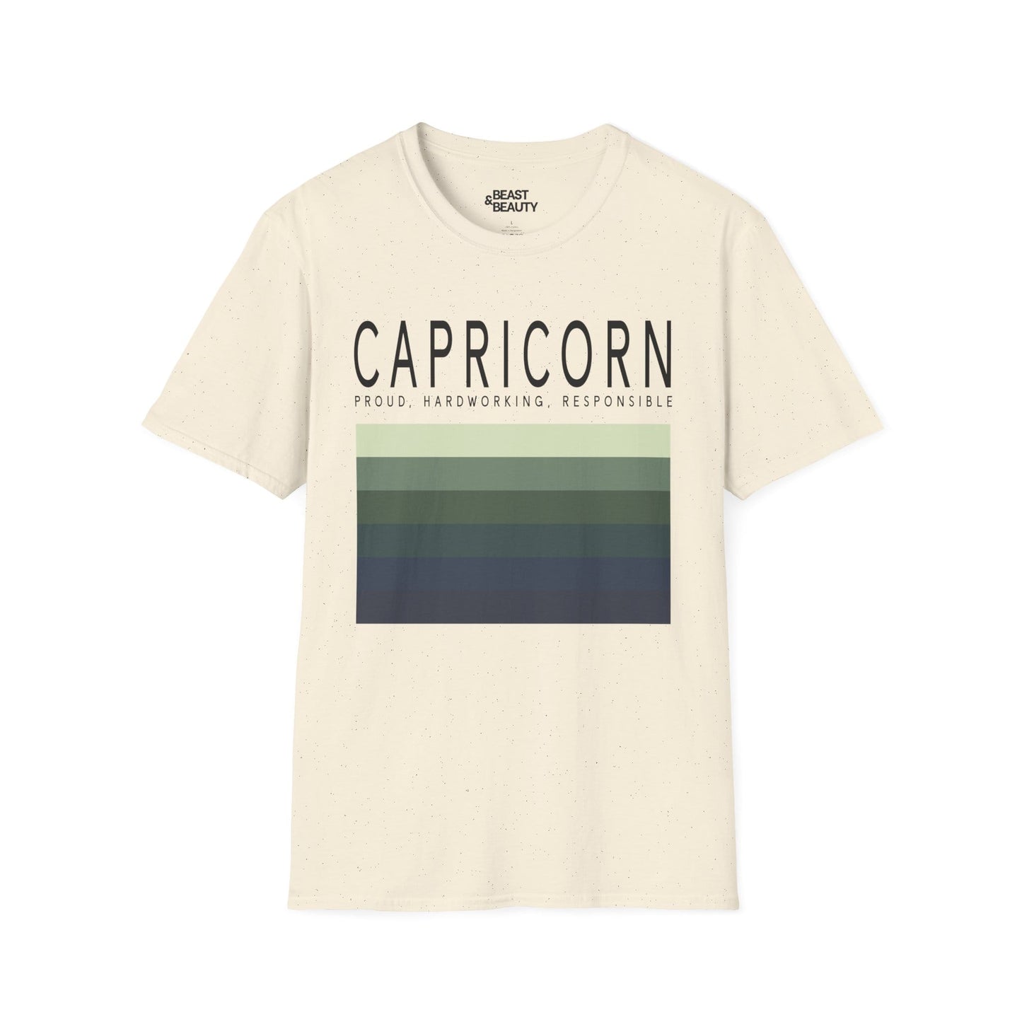 Capricorn Zodiac Graphic T-Shirt Natural / M gift_idea unique_gift personalised_gift