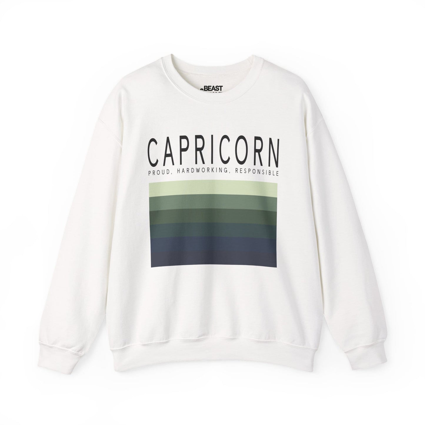 Capricorn Zodiac Sign Adult Sweatshirt White / S gift_idea unique_gift personalised_gift
