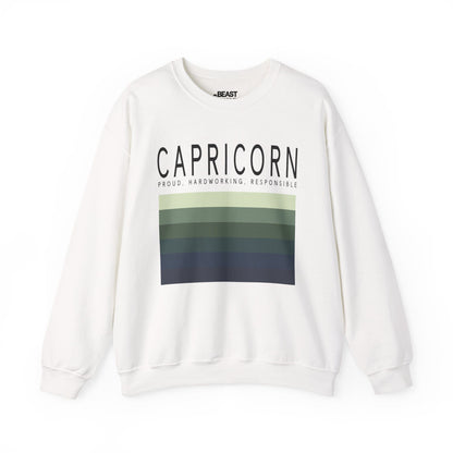 Capricorn Zodiac Sign Adult Sweatshirt White / S gift_idea unique_gift personalised_gift