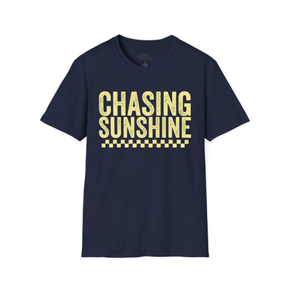 chasing sunshine t-shirt navy t-shirt uk gift gift idea