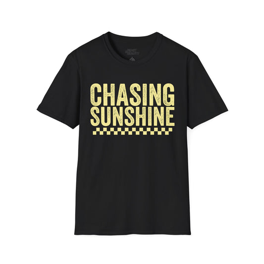 chasing sunshine t-shirt black t-shirt uk gift gift idea
