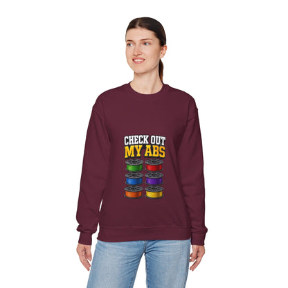 Check Out My ABS - Funny 3D Printing Sweatshirt | Filament Pun gift_idea unique_gift personalised_gift