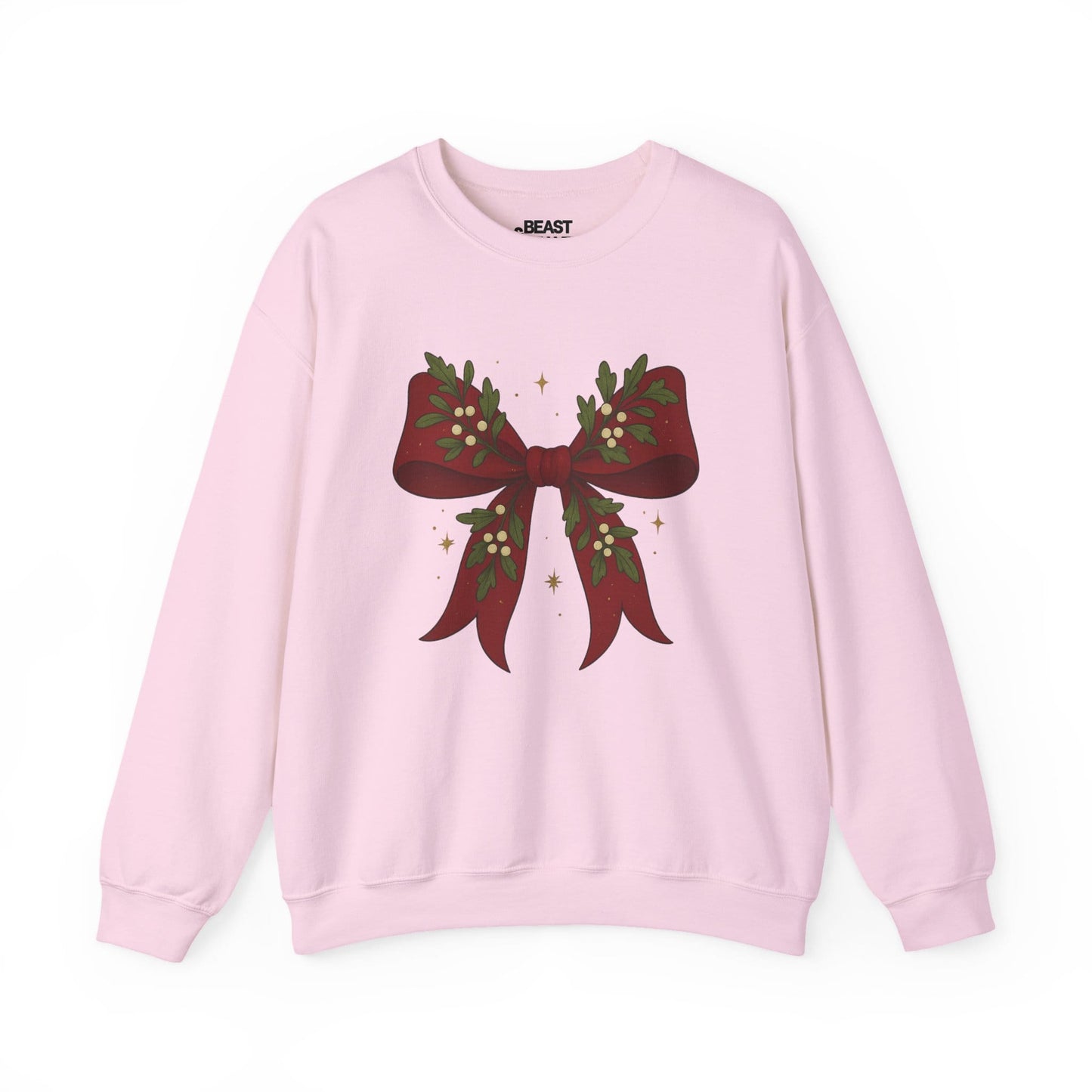 christmas bow sweatshirt light pink sweatshirt uk Christmas gift idea