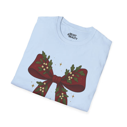 christmas bow t-shirt t-shirt uk Christmas gift idea image 5