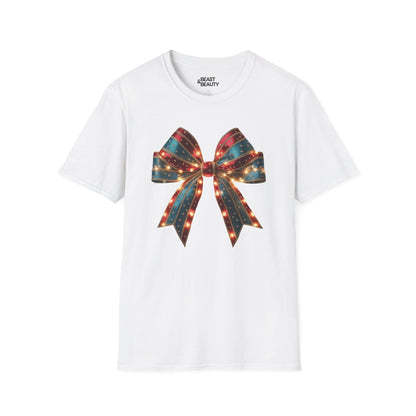 christmas bow t-shirt white t-shirt uk Christmas gift idea