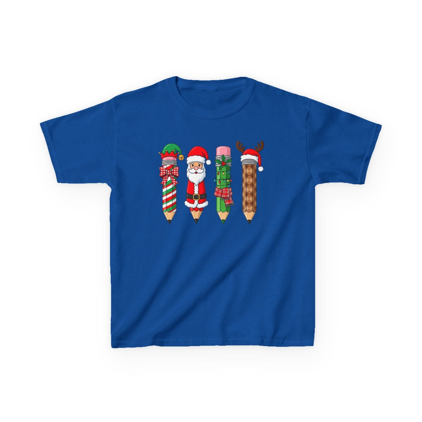 Christmas Pencil Kids T-Shirt Royal / XS gift_idea unique_gift personalised_gift