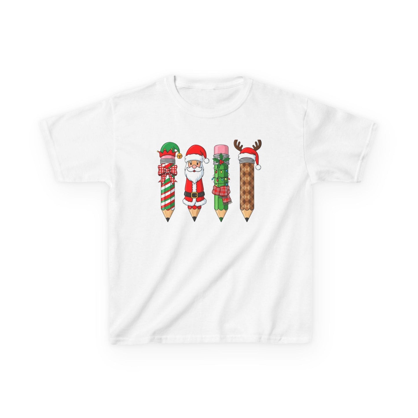 Christmas Pencil Kids T-Shirt White / XS gift_idea unique_gift personalised_gift