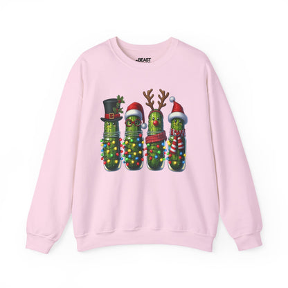 christmas pickle friends sweatshirt light pink sweatshirt uk Christmas gift idea
