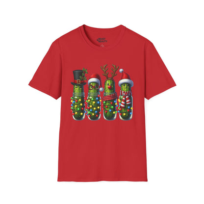 christmas pickle t-shirt red t-shirt uk Christmas gift idea