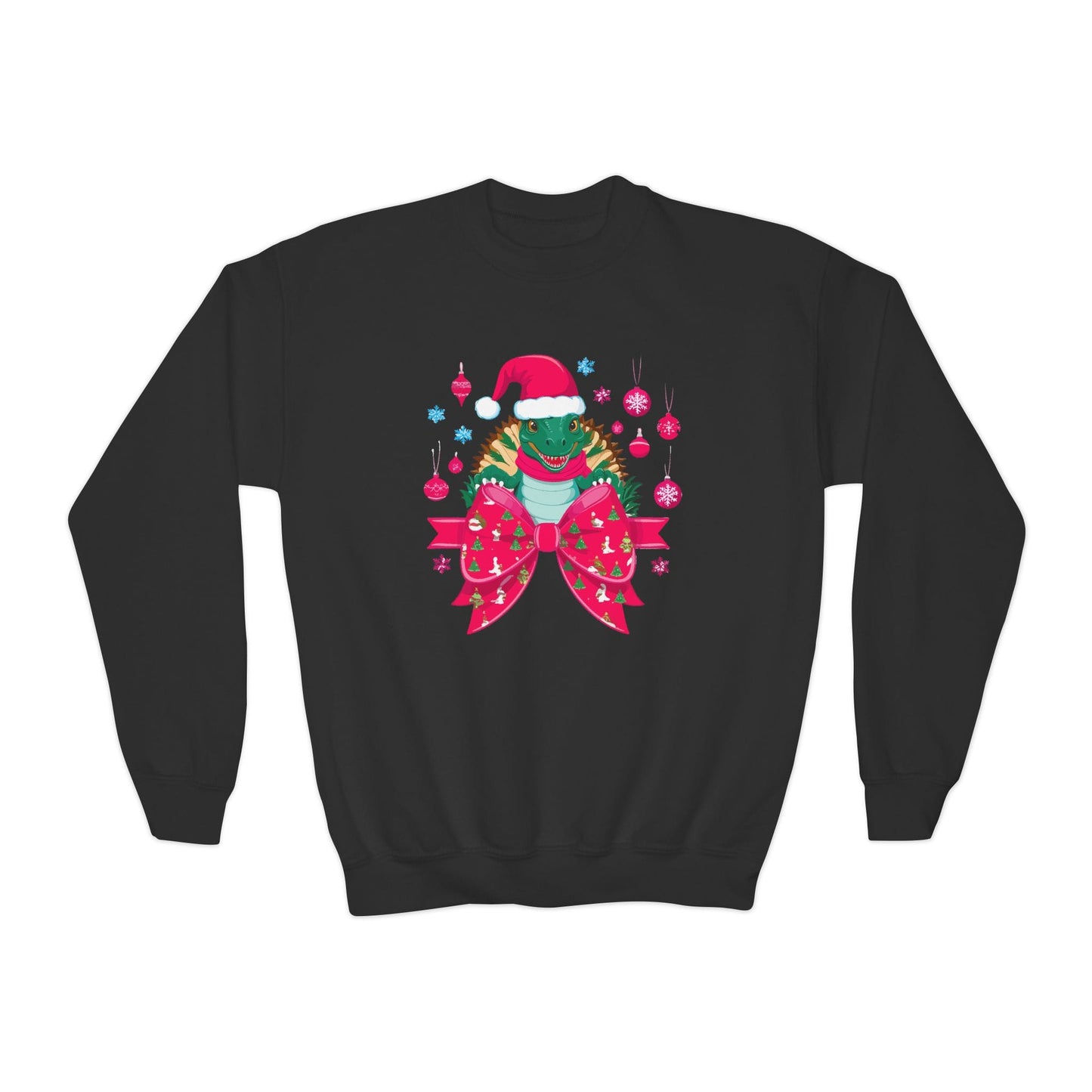 christmas turtle bow youth sweatshirt black sweatshirt uk Christmas gift idea