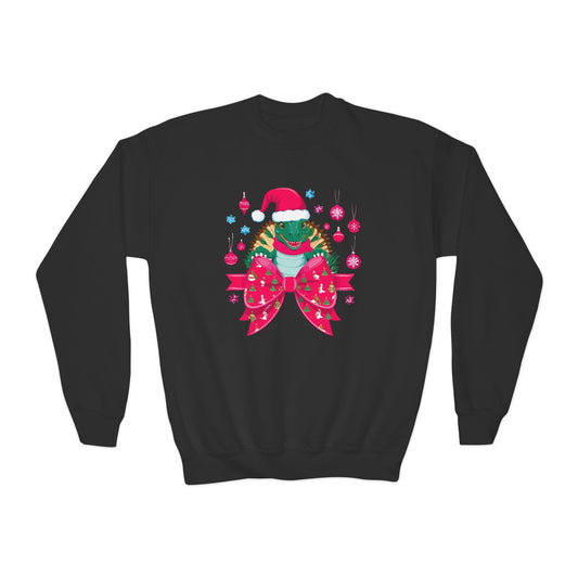 christmas turtle bow youth sweatshirt black sweatshirt uk Christmas gift idea