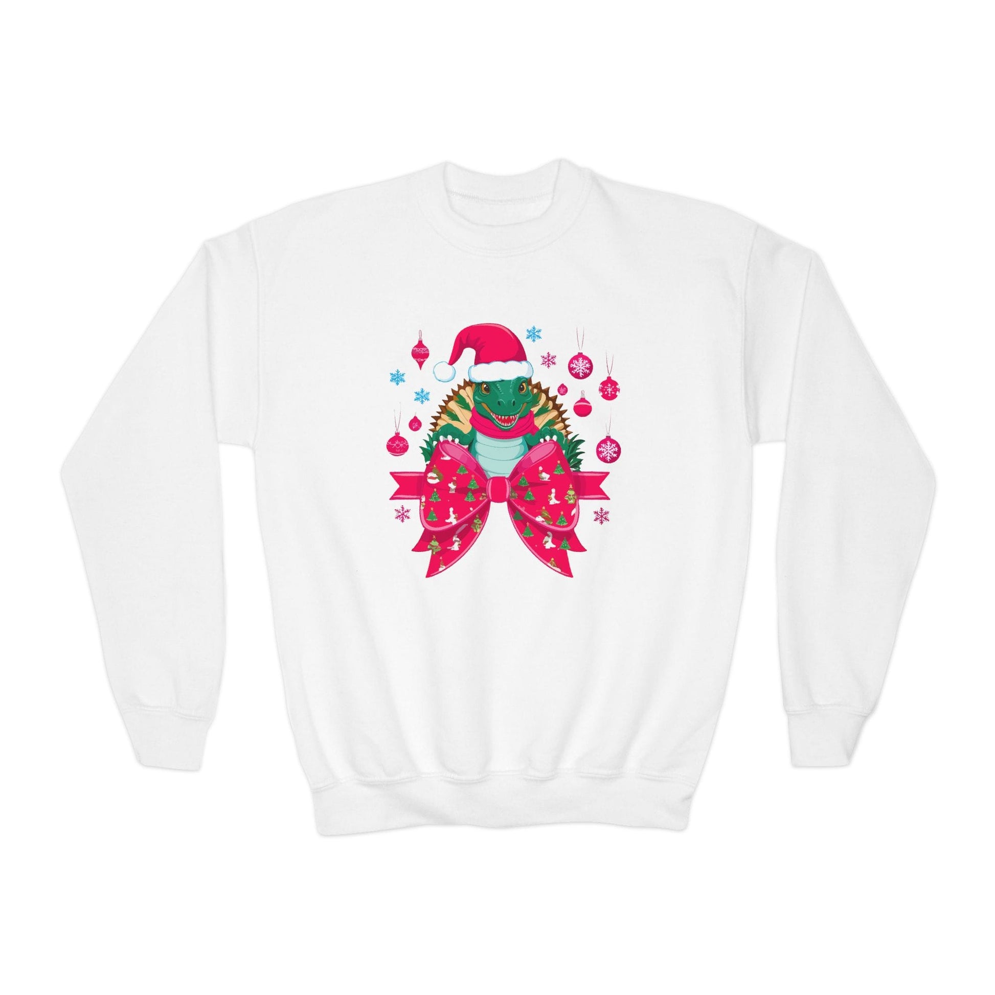 christmas turtle bow youth sweatshirt white sweatshirt uk Christmas gift idea